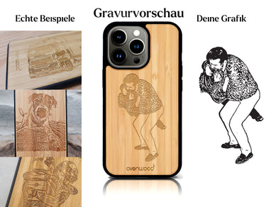 INDIVIDUELL iPhone 13 Pro Bambus-Kunststoff